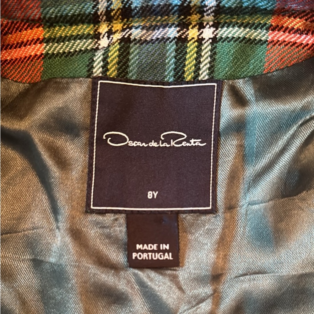 OSCAR DE LA RENTA
Girls' Plaid Wool Jacket